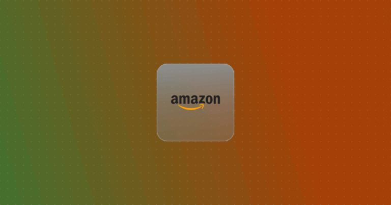 Amazon Logo on a colorful background