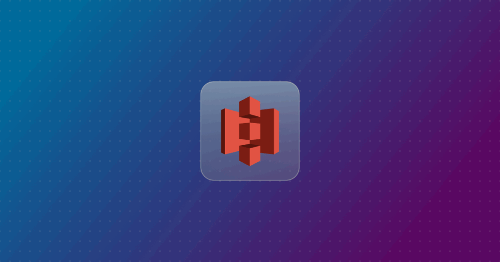 Amazon S3 logo on a colorful Background