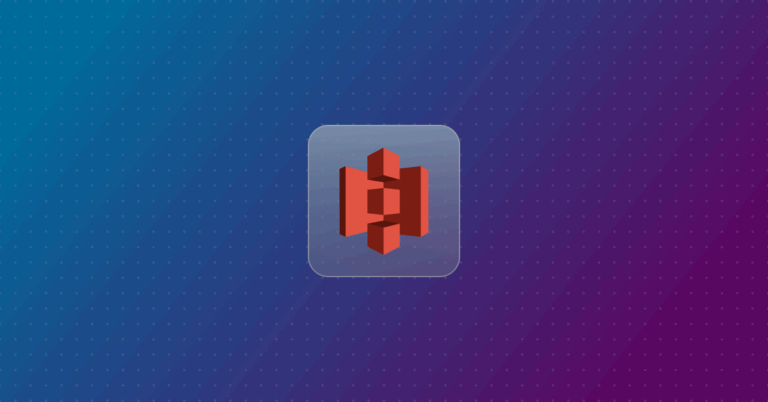 Amazon S3 logo on a colorful Background