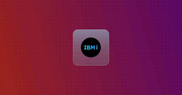IBMi Logo on a colorful background