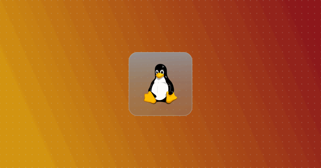 Linux Logo on colorful background