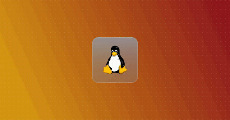 Linux Logo on colorful background
