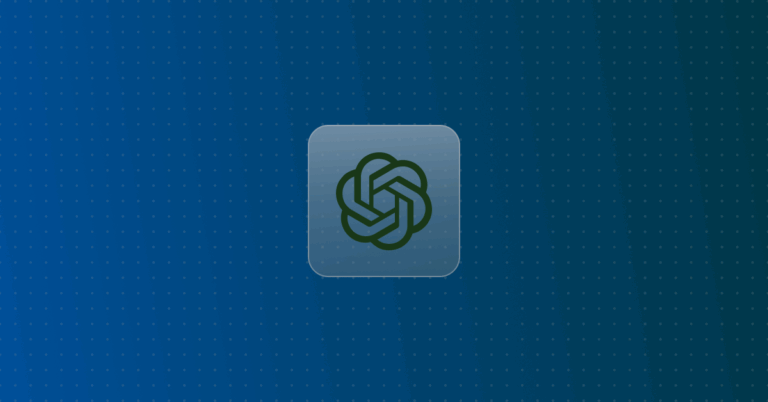 OpenAI logo on a colorful background