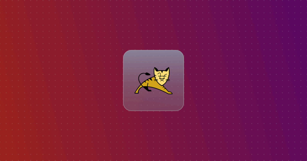 Tomcat logo on a colorful background