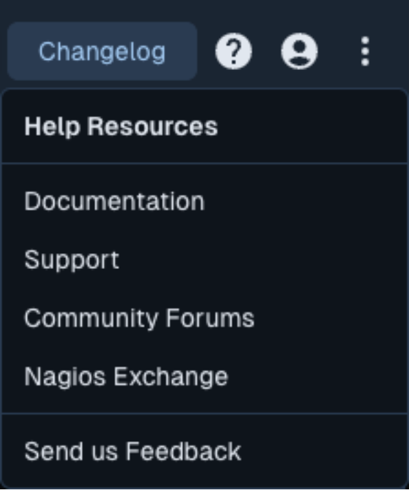 Screenshot of the Help Resources in the Nagios XI interface