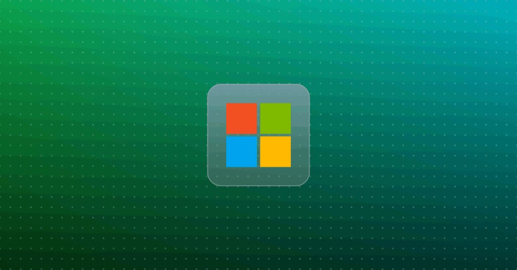 Windows logo on colorful background