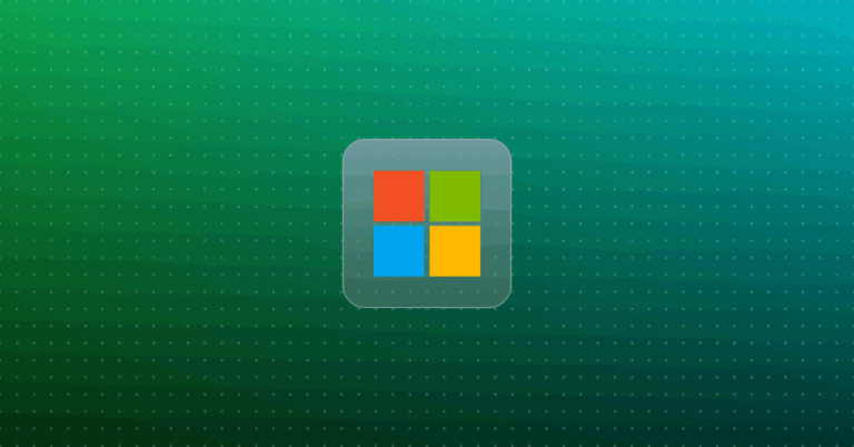 Windows logo on colorful background