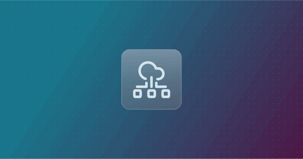DHCP icon on a colorful background
