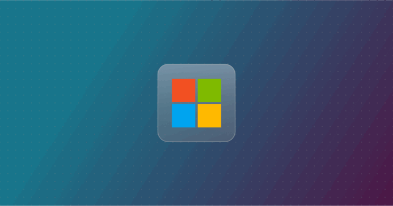 windows logo on a colorful background