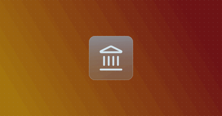 Government icon on a colorful background