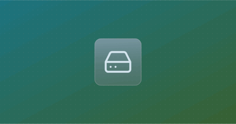Hard Drive icon on a colorful background