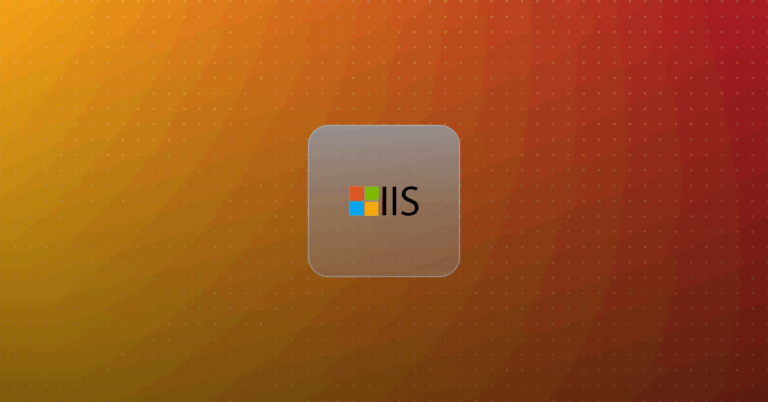 IIS logo on a colorful background