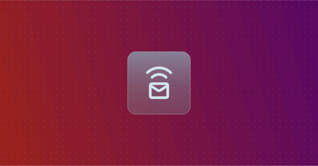 IMAP icon on a colorful background