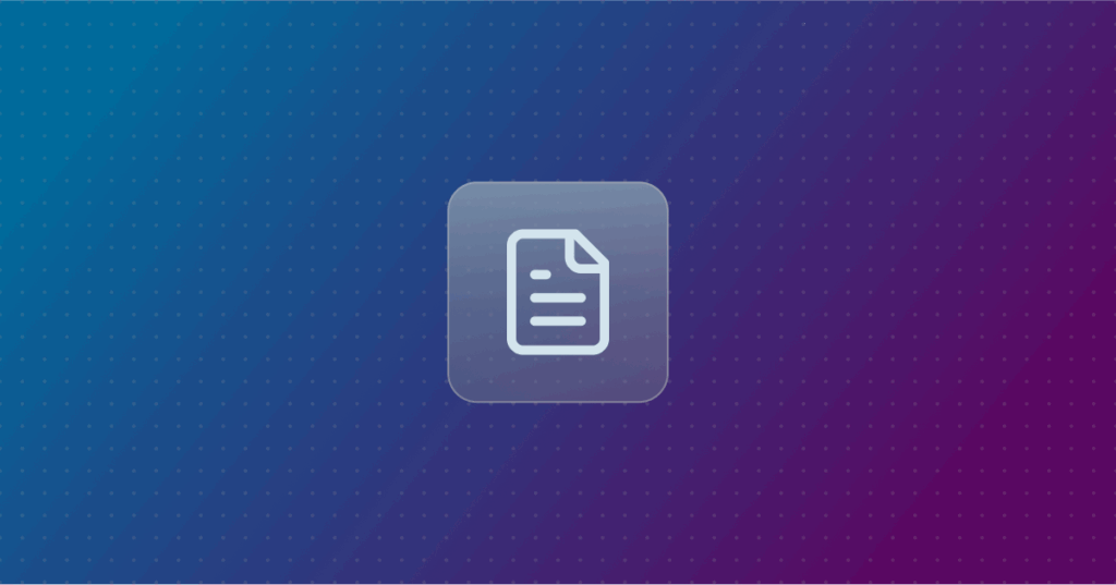 Log File icon on a colorful background
