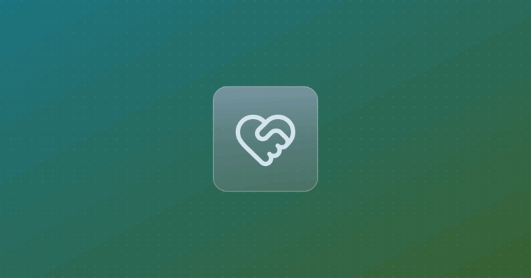 Handshake icon on a colorful background