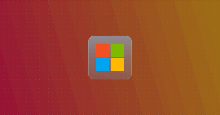 Windows logo on a colorful background