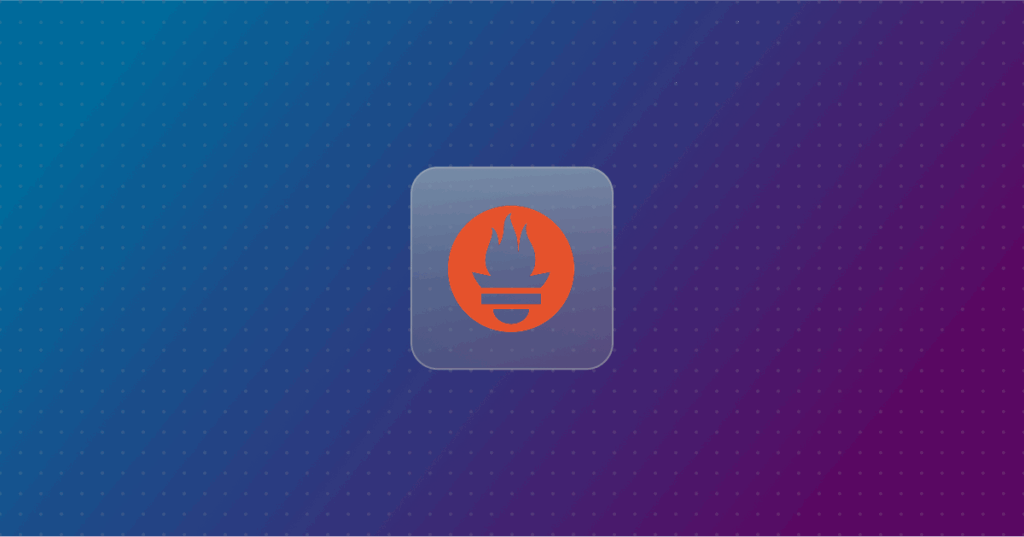 Prometheus logo on a colorful background