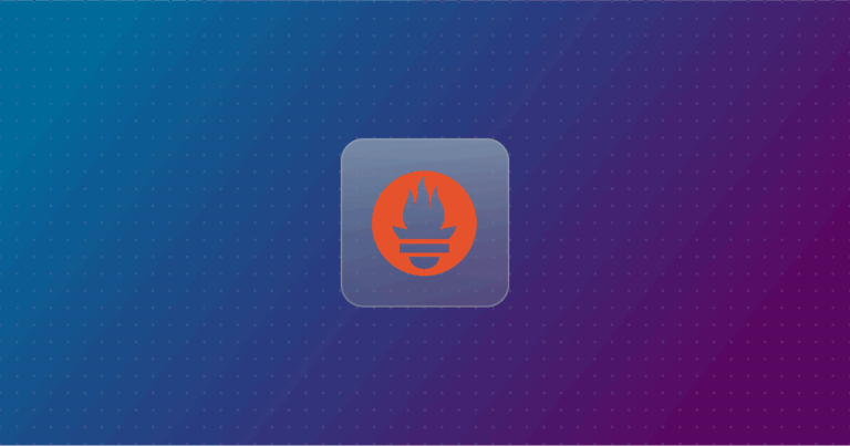 Prometheus logo on a colorful background