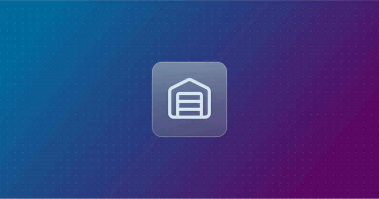 Storage icon on a colorful background