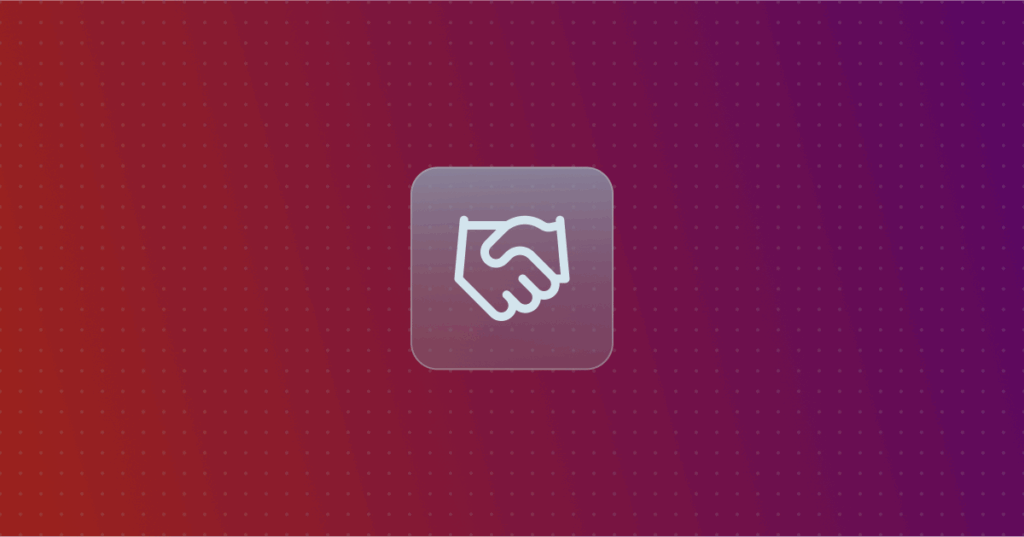 Support icon on a colorful background