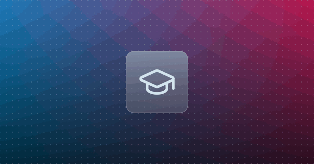 Training icon on a colorful background