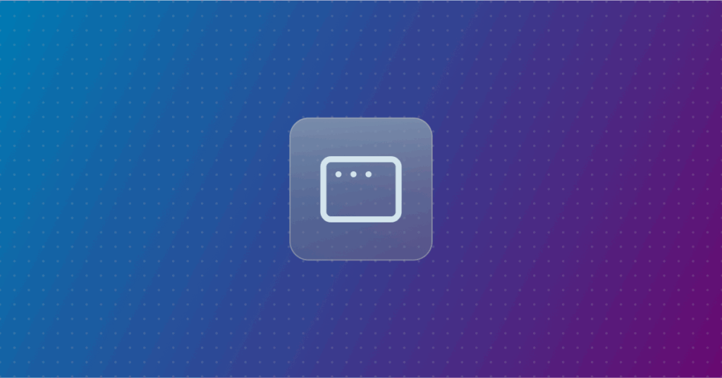 Web application icon on a colorful background