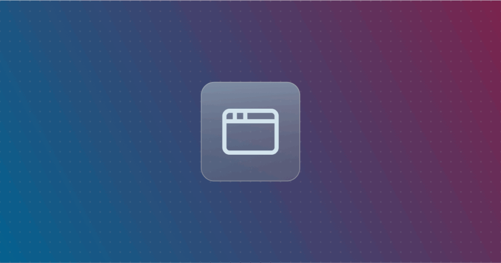 Website icon on a colorful background